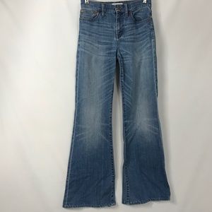 Madewell Jeans Flea Market Flare Womens 26 Distressed Hem  26x31